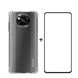 ENKAY Átlátszó borító + 3D üveg Xiaomi Poco X3 NFC / X3 Pro