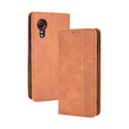 BUSINESS Pénztárcahuzat Samsung Galaxy Xcover 5 barna