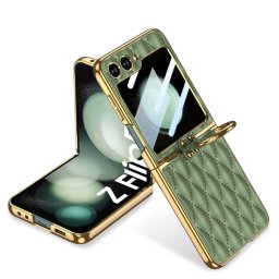 GKK NIKKI Huzat tartóval Samsung Galaxy Z Flip 5 5G világoszöld