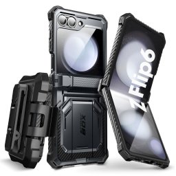 SUPCASE IBLSN ARMORBOX Strapabíró tok Samsung Galaxy Z Flip7 FE 5G / Flip6 5G BLACK készülékhez