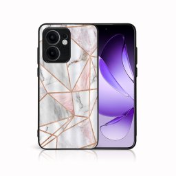 MY ART Védő tok Oppo Reno13 F 5G PINK MARBLE készülékhez (143)