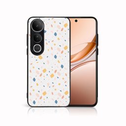 MY ART Védő tok Vivo V50 Lite ORANGE TERRAZZO (165) készülékhez