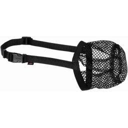 Trixie fekete hálós szájkosár kutyáknak (S-M; 18 - 40 cm)
