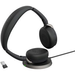 Jabra Evolve2 65 Flex + Wireless Charging Station Kétfüles / Sztereó Microsoft Teams USB-A