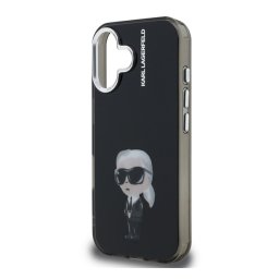 KARL LAGERFELD IML AQUARELLE KARL szilikon telefonvédő (ütésállóság, kameravédő) FEKETE Apple iPhone 16