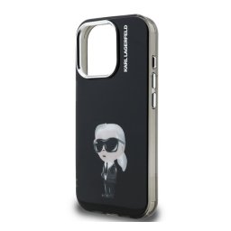 KARL LAGERFELD IML AQUARELLE KARL szilikon telefonvédő (ütésállóság, kameravédő) FEKETE Apple iPhone 15 Pro