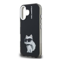 KARL LAGERFELD IML AQUARELLE CHOUPETTE szilikon telefonvédő (ütésállóság, kameravédő) FEKETE Apple iPhone 16