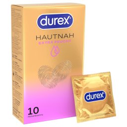 Durex Hautnah - extra síkosított, élethű óvszer (10 db)