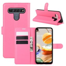 LITCHI pénztárcavédő LG K61 rózsaszín