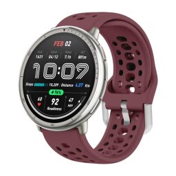 HOLE Szilikon szíj Amazfit Active 2 bordó színhez