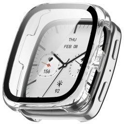 PC FULL COVER Műanyag tok üveggel Amazfit Active 2 (Square) átlátszó