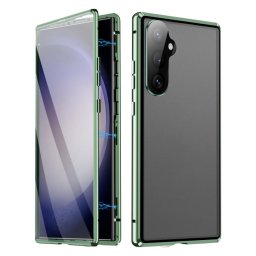 Mágneses 360 tok Samsung Galaxy S25 5G készülékhez, zöld