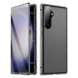 Mágneses 360 tok Samsung Galaxy S25+ 5G fekete színhez
