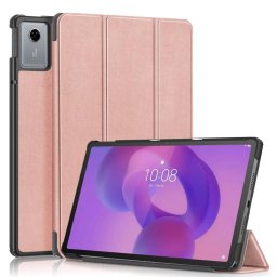 LEATHER Felhajtható tok Lenovo Idea Tab készülékhez, rózsaszín-arany