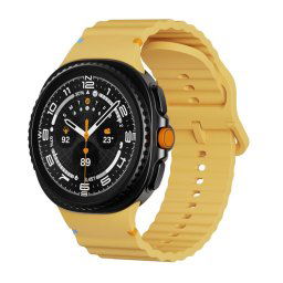 WAVY Szilikon szíj Samsung Galaxy Watch8 / Watch8 Classic órához, sárga