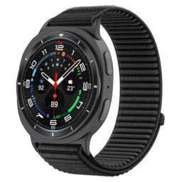 NYLON Cserélhető szíj Samsung Galaxy Watch8 / Watch8 Classic órához, fekete