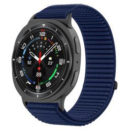 NYLON Cserélhető szíj Samsung Galaxy Watch8 / Watch8 Classic okosórához, sötétkék