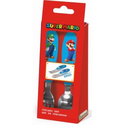 Super Mario fém evőeszköz készlet Nr 01