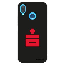 Átlátszó szilikon tok az alábbi mobiltelefonokra Huawei P20 Lite - Le Plastenciaga