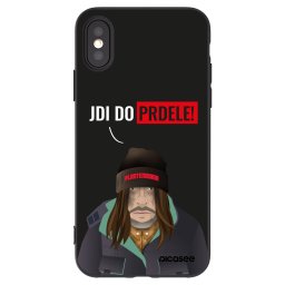 Fekete szilikon tok az alábbi mobiltelefonokra Apple iPhone X/XS - Bezďák
