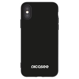 Fekete szilikon tok az alábbi mobiltelefonokra Apple iPhone X/XS - Picasee