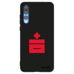 Fekete szilikon tok az alábbi mobiltelefonokra Huawei P20 Pro - Le Plastenciaga