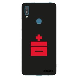Átlátszó szilikon tok az alábbi mobiltelefonokra Huawei Y7 2019 - Le Plastenciaga