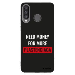 Átlátszó szilikon tok az alábbi mobiltelefonokra Huawei P30 Lite - More PLASTENCIAGA