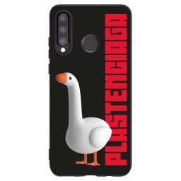 Fekete szilikon tok az alábbi mobiltelefonokra Huawei P30 Lite - Kiky Ricky