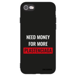 Fekete szilikon tok az alábbi mobiltelefonokra Apple iPhone SE 2020 - More PLASTENCIAGA