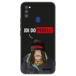 Fekete szilikon tok az alábbi mobiltelefonokra Samsung Galaxy M21 M215F - Bezďák