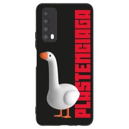 Fekete szilikon tok az alábbi mobiltelefonokra Huawei P Smart 2021 - Kiky Ricky