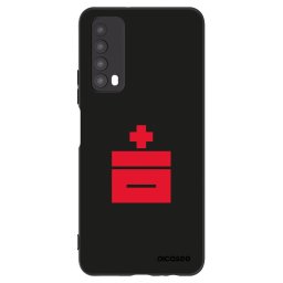 Fekete szilikon tok az alábbi mobiltelefonokra Huawei P Smart 2021 - Le Plastenciaga
