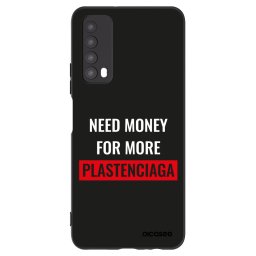 Fekete szilikon tok az alábbi mobiltelefonokra Huawei P Smart 2021 - More PLASTENCIAGA