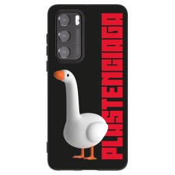 Fekete szilikon tok az alábbi mobiltelefonokra Huawei P40 - Kiky Ricky