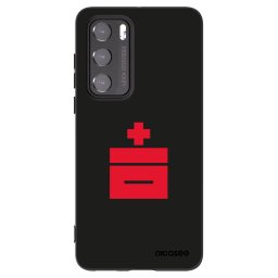 Fekete szilikon tok az alábbi mobiltelefonokra Huawei P40 - Le Plastenciaga