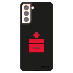 Fekete szilikon tok az alábbi mobiltelefonokra Samsung Galaxy S21 5G G991B - Le Plastenciaga