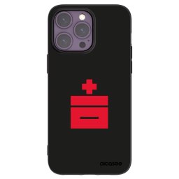 Fekete szilikon tok az alábbi mobiltelefonokra Apple iPhone 14 Pro Max - Le Plastenciaga