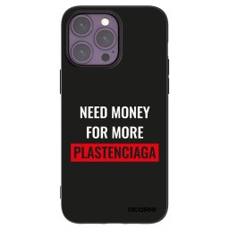 Fekete szilikon tok az alábbi mobiltelefonokra Apple iPhone 14 Pro Max - More PLASTENCIAGA