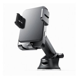 JOYROOM autós tartó (műszerfalra, szellőzőre, automata, 15W, wireless, 4.5-6.8" méret) FEKETE
