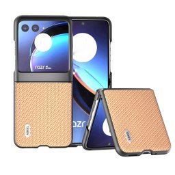 ABEEL CARBON Műanyag borítás Motorola Razr 40 Ultra bézs