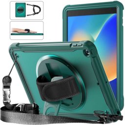 SOLID Tartós burkolat Apple iPad 10.2 2021 / 2020 / 2019 sötétzöld