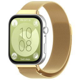 MILANESE Fém szíj a Huawei órához Fit 3 arany