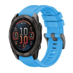 SILICONE Cserélhető szíj Garmin Fenix 8 51mm világoskékhez