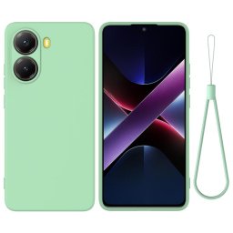 RUBBER Védőtok a Xiaomi Poco X7-hez Pro zöld