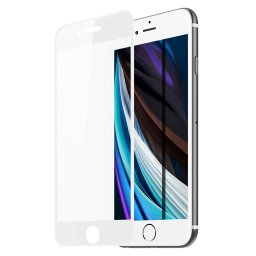 DUX 3D Edzett védőüveg Apple iPhone SE 2022 / SE 2020 / 8 / 7 készülékekhez, fehér