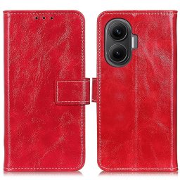 RETRO Pénztárca tok Xiaomi Poco F7 piros