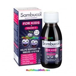Sambucol Fekete Bodza szirup 120 ml, gyerekeknek