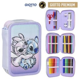 Disney Lilo és Stitch, A csillagkutya Angel töltött tolltartó 3 emeletes