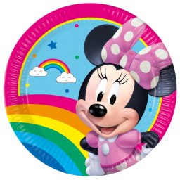 Minnie papírtányér, party tányér 8 DARABOS, 23 cm FSC Nr4